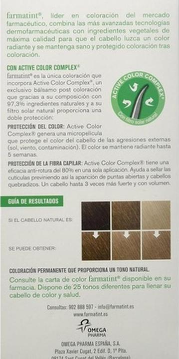 Image du produit Farmatint gel coloración permanente #8n-rubio claro (8N)