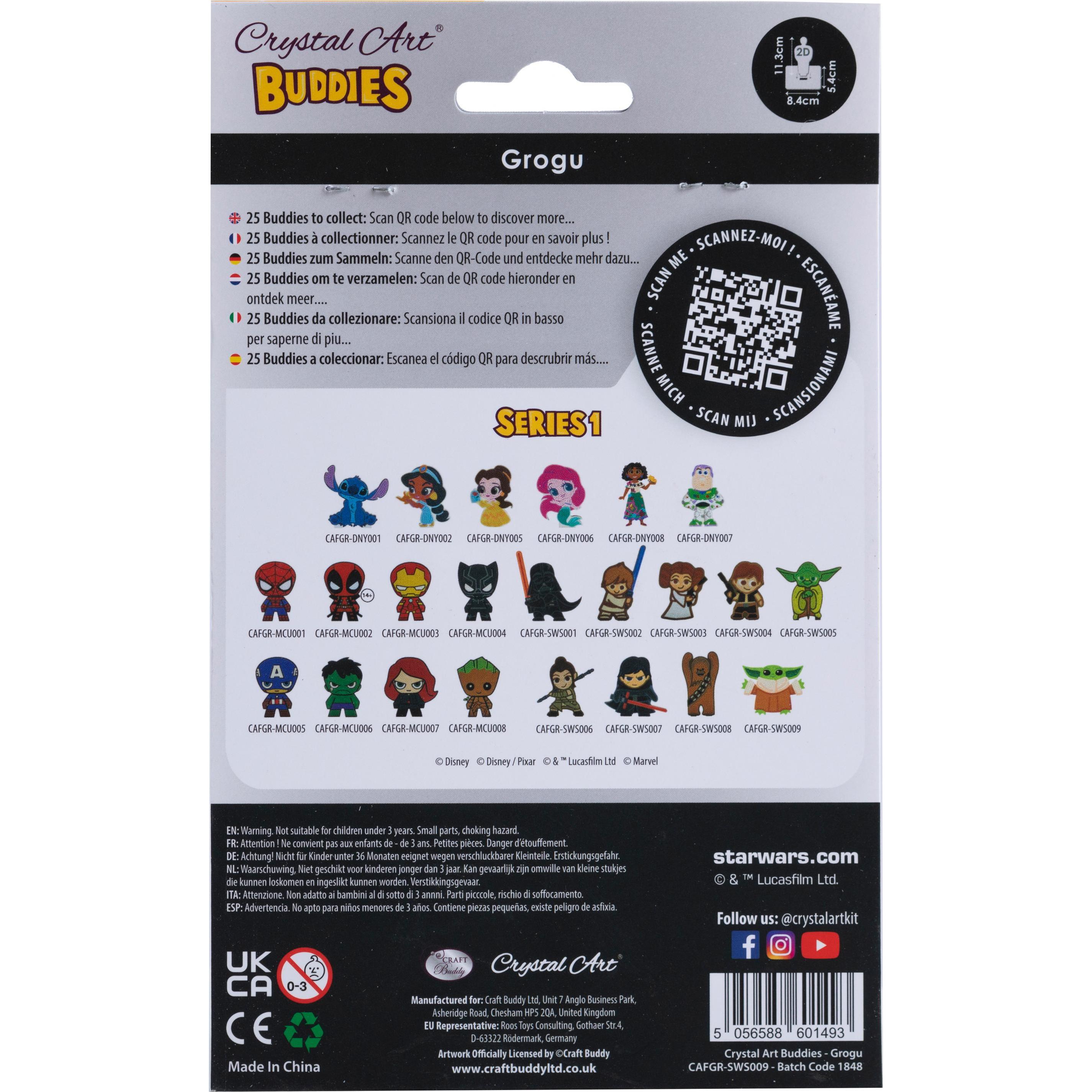 Thumbnail - Craft Buddy Grogu, Crystal Art Figur ca. 11x8cm