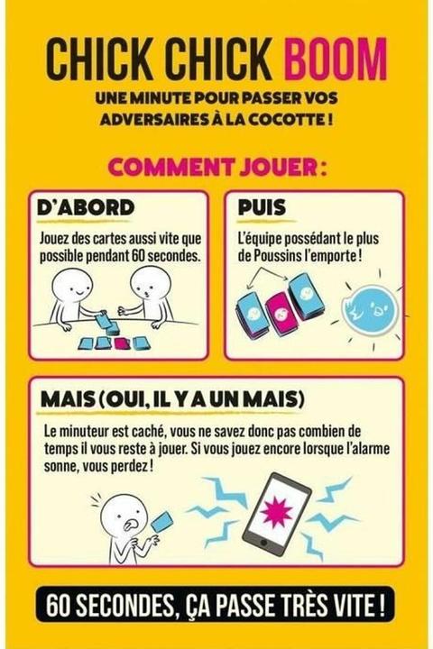 Actual product image Exploding Kittens Chick Chick Boom (French)