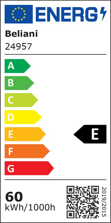 Energy Label Beliani Taurus (7800 lm, E27)