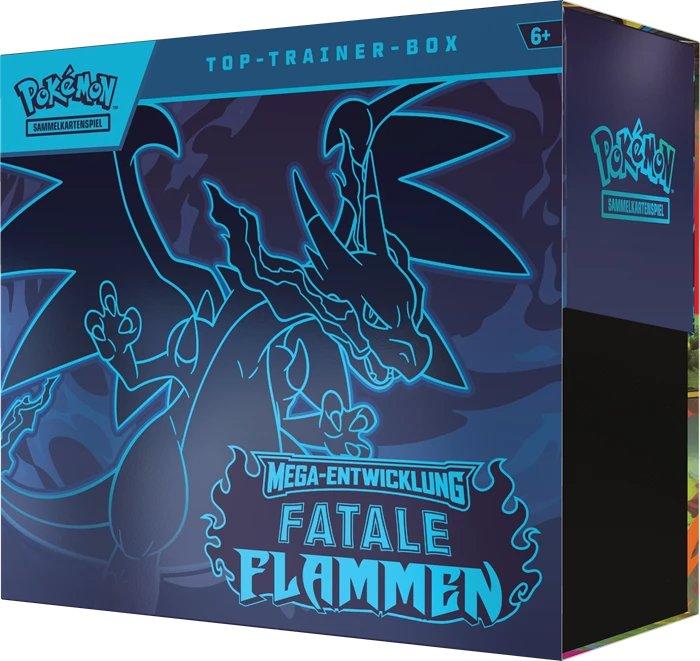 Produktbild Pokémon ME02 Fatale Flammen Top Trainer Box DE (Deutsch, Elite / Top Trainer Box)
