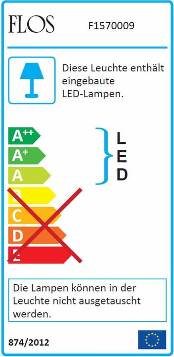 Energie-Label Flos Clara Led Decken-/Wandleuchte (3141 lm)