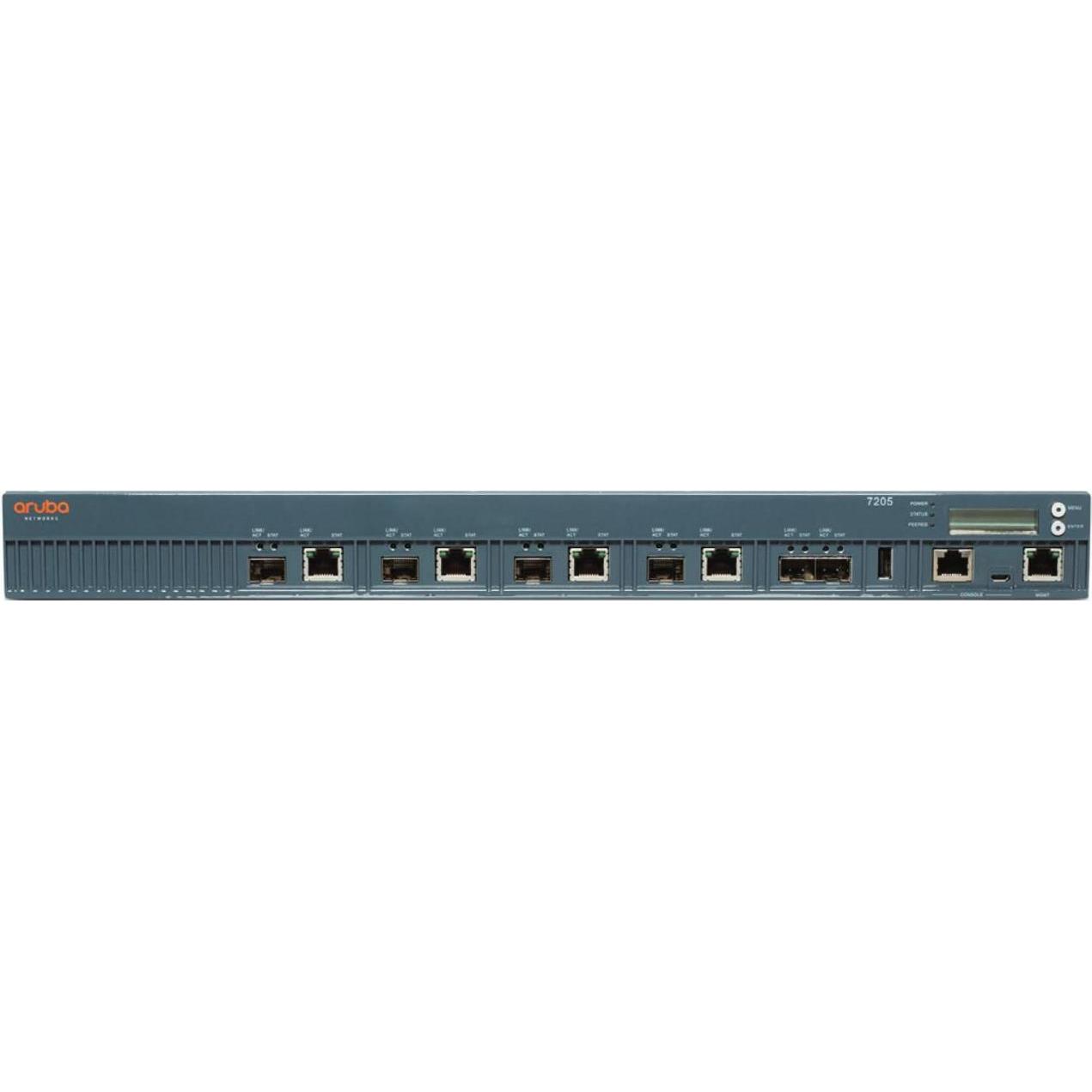 Aruba 7205-k12-64 Rw (4 Ports), Netzwerk Switch, Schwarz