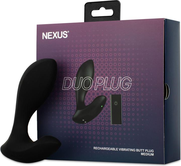 Produktbild Nexus Duo Fernbedienung Einsteiger Butt Plug Medium Schwarz