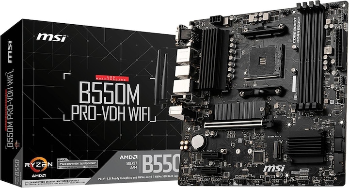 MSI B550M PRO-VDH WIFI (AM4, AMD B550, mATX)
