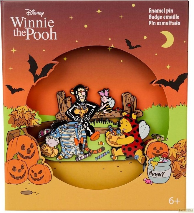 Produktbild Loungefly Disney by Enamel Ansteck-Pin Winnie the Pooh Trick R Treat Moving Limited Edition 8 cm