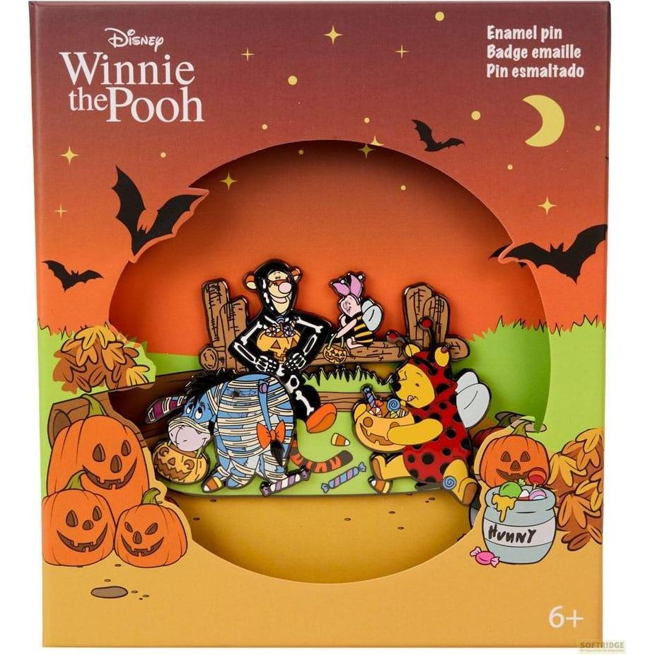 Loungefly, Anstecknadel, Disney by Enamel Ansteck-Pin Winnie the Pooh Trick R Treat Moving Limited Edition 8 cm