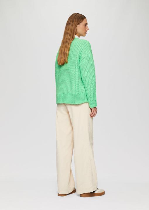 Produktbild s.Oliver Strickpullover Weicher Grobstrickpullover mit überschnittenen Schultern (42)