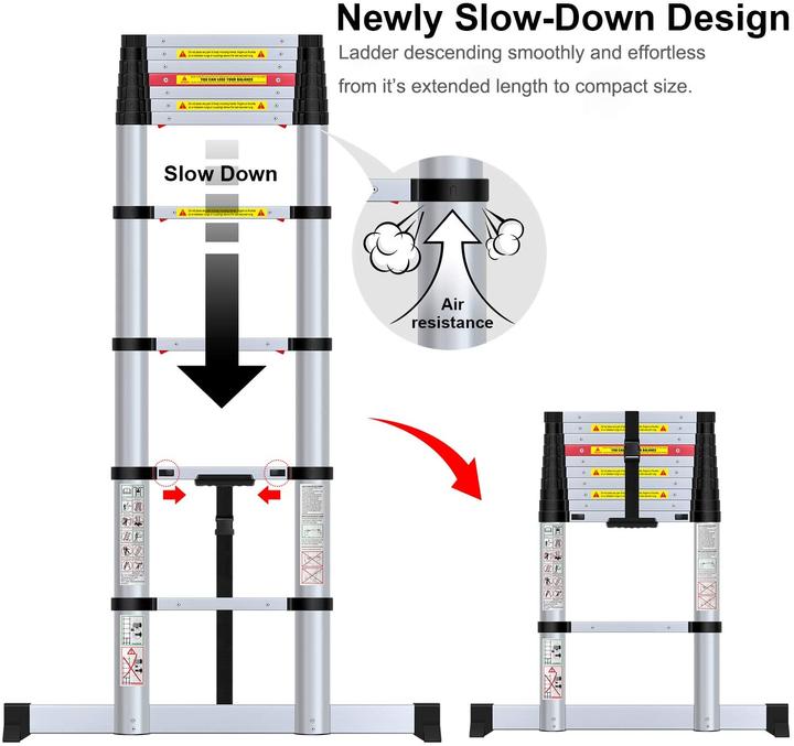 Produktbild Wolfwise Teleskopleiter 3.2m, bis 150Kg (Teleskopleiter)