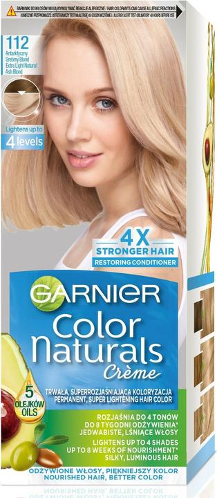 Actual product image Garnier Color Naturals Colour Cream No. 112 Antarctic Silver Blonde 1p. (112 Arctic Silver Blonde)