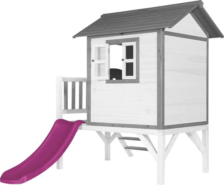 Actual product image Axi Lodge XL Playhouse Classic - Purple Slide