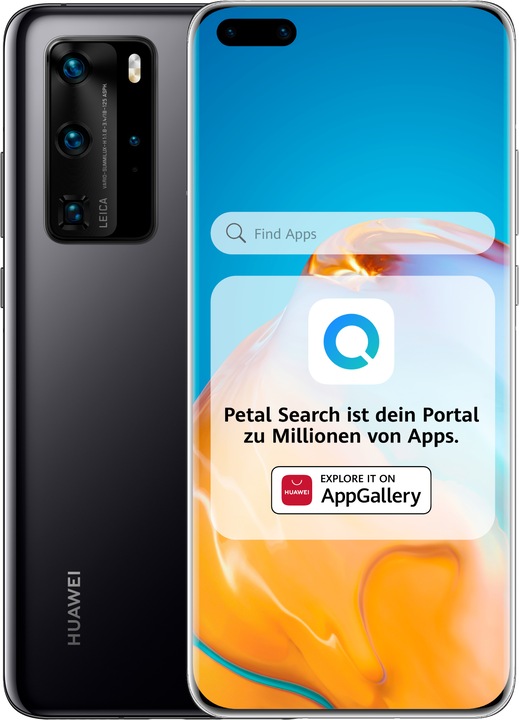 Produktbild Huawei P40 Pro (256 GB, Black, 6.58", Hybrid Dual SIM + eSIM, 50 Mpx, 5G)