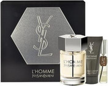Actual product image Yves Saint Laurent L'Homme Gift Set EDT 100ml. L'Homme shower gel 50ml and L'Homme EDT 10ml