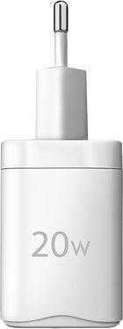 Produktbild Axagon ACU-PD20W, charger for wall outlet 20W, 1x USB-C port, PD3.0/PPS/QC4+/AFC/Apple, white (20 W, 1 Port)