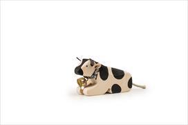 Image du produit Trauffer Vache couchée en bois avec cloche