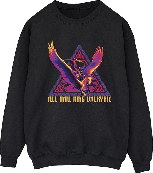 Actual product image Womens/Ladies Thor Love And Thunder All Hail Valkyrie Sweatshirt (M)