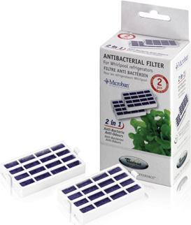 Whirlpool 2 antibacterial air filters ANT001 / 481248048172