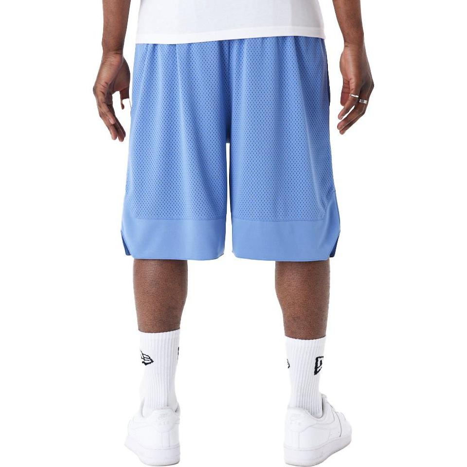 Thumbnail - New Era, Herren, Shorts, Overized Mesh Basketball Shorts sky blue - L, Blau, (L)