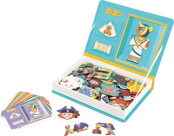 Actual product image Janod Magnet book history (German)