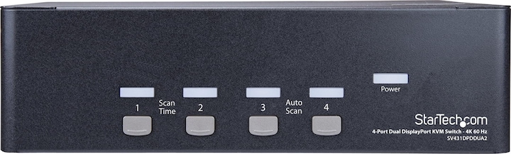 Produktbild StarTech 4PT DUAL DP KVM SWITCH 4K60