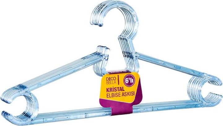 Productafbeelding DecoBella Set van 6 kleerhangers (6 x)