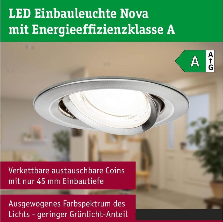 Produktbild Paulmann Einbauleuchte Nova (505 lm)