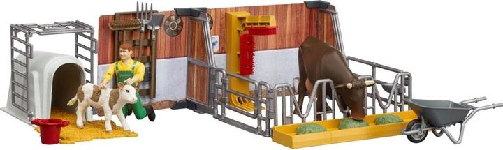 Produktbild Bruder Kuh und Kälberstall mit Landwirt
