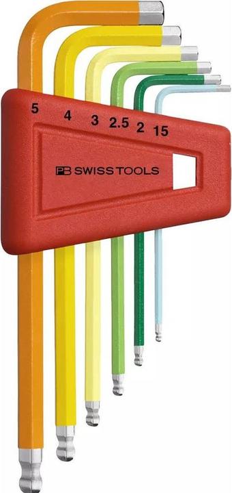 Actual product image PB Swiss Tools Hexagon angle pin spanner set