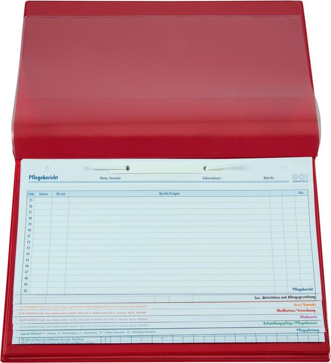 Actual product image Boi Dokutech Patient documentation folder System-Line DIN A4 red (A4, 1 x)