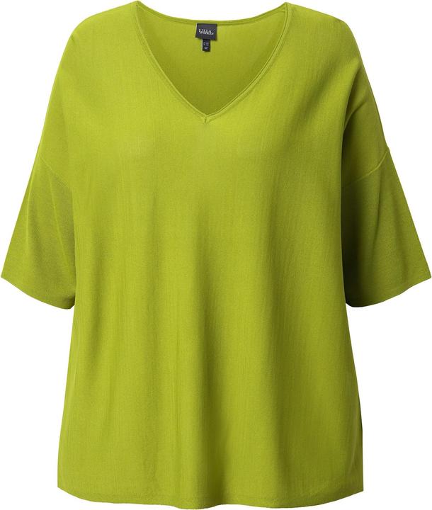 Image du produit Ulla Popken Pull oversize, encolure en V et manches courtes (50, 52)