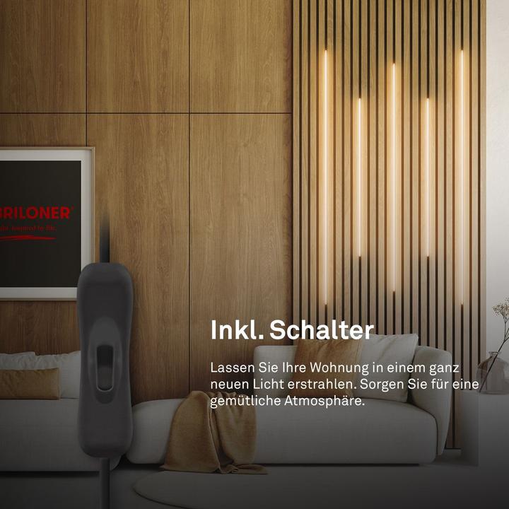 Actual product image Briloner Starter Set On/Off LED stripe 2.6m, 147xLED, 3000K (Warm white, 14 cm, Indoor)