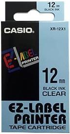 Actual product image Casio XR-12X1 Self-adhesive labels (1.20 cm, Transparent)