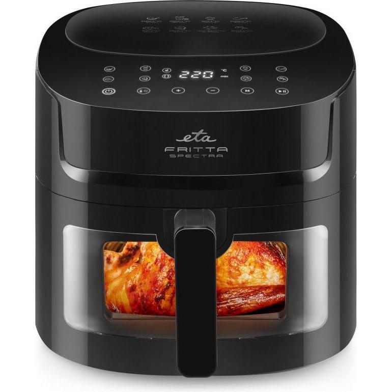 ETA ETA616890000 FRITTA SPECTRA Friggitrice ad aria calda, 1800 W, 7,2 L, 8 programmi preimpostati, Nero, Friggitrice, Nero