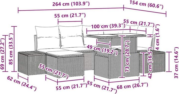 Produktbild vidaXL Nalani