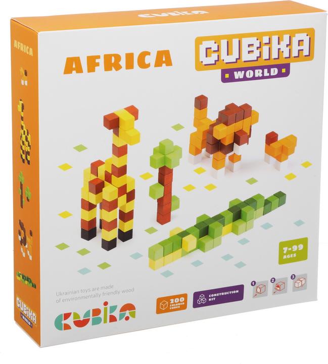 Productafbeelding Cubika Houten bouwpakket Afrika