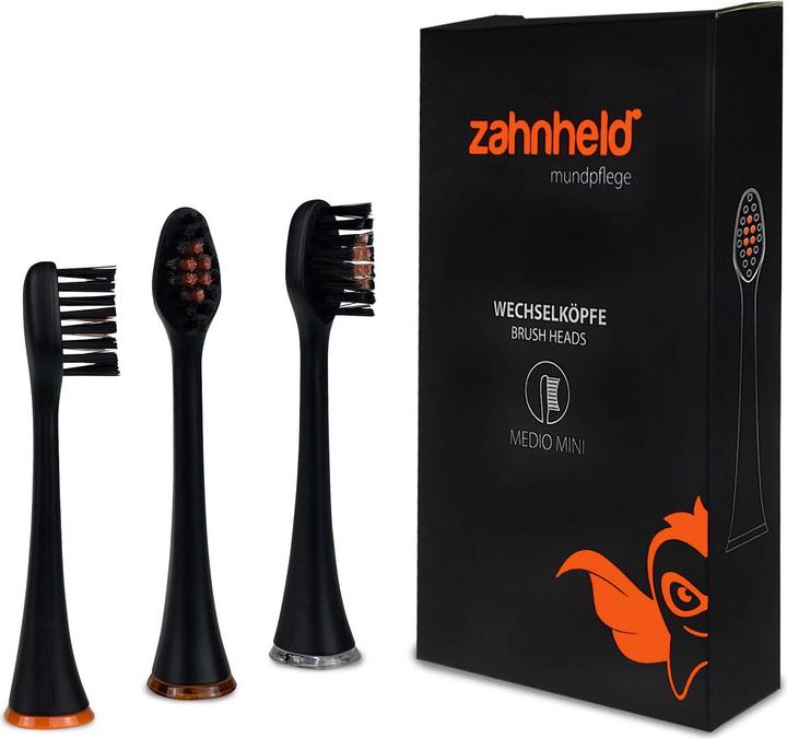 Actual product image Zahnheld Interchangeable heads Medio Mini (3 x)
