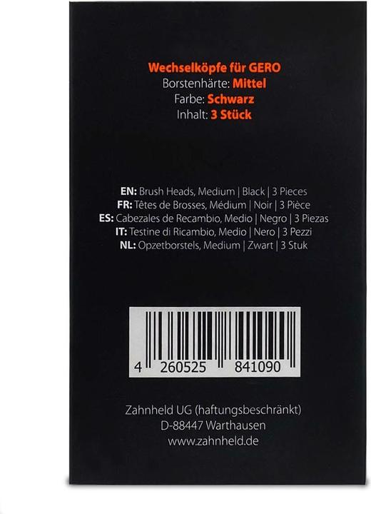 Actual product image Zahnheld Interchangeable heads Medio Mini (3 x)