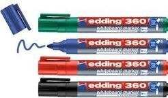 Immagine prodotto Edding Marcatori per lavagne bianche 360 (Multicolore, 3 mm, 4 x)