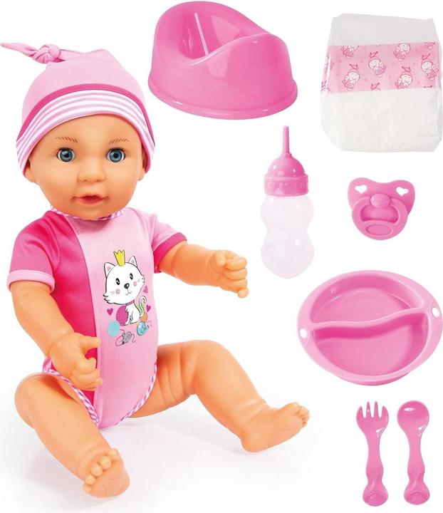 Amia Baby doll "Mia" with accessories, 42 cm