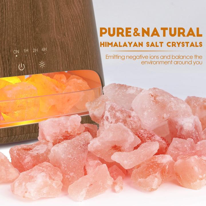 Image du produit Fellhof Aroma Diffuser mit LED-Flammeneffekt und Salzkristallen (150 ml)