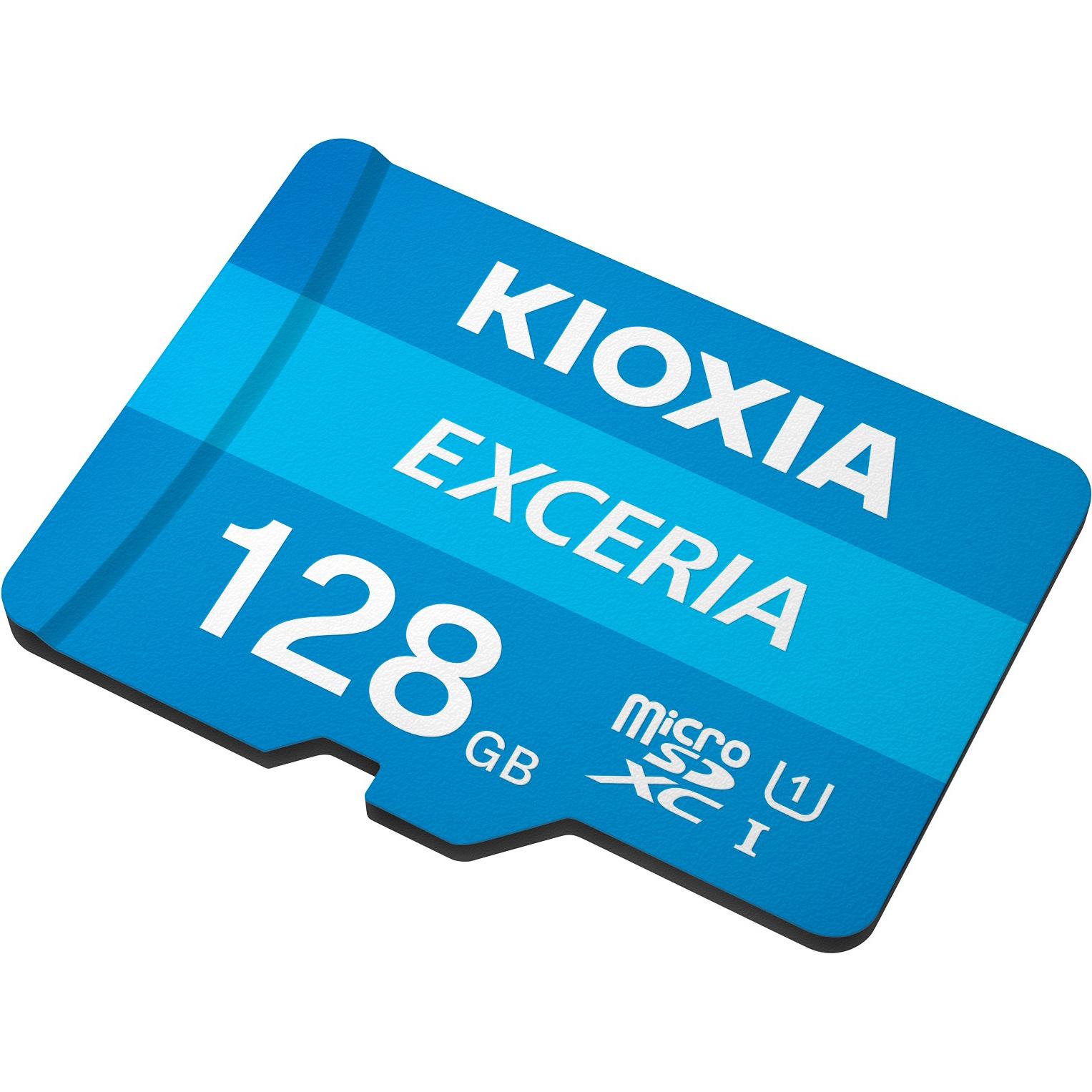 Thumbnail - Kioxia Exceria (128 GB, microSDXC, U1, UHS-I), Speicherkarte, Blau