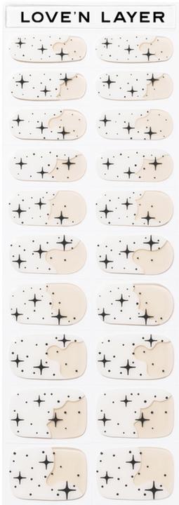 Produktbild Love'n Layer - Night Sky White Nail (Kunstnägel, Night Sky White Nail)