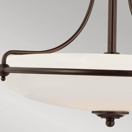 Productafbeelding Elstead Lighting Griffioen plafondlamp E27 4-voudig Palladiaans brons (E27)