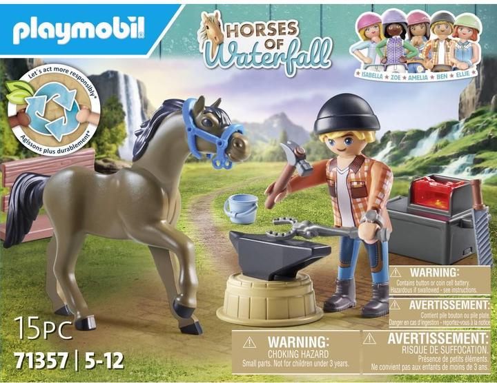 Image du produit Playmobil Hufschmied Ben & Achilles (71357, Playmobil Chevaux de la cascade)