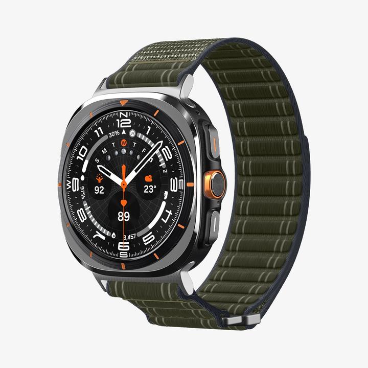 Actual product image Spigen - WBF0 - Samsung Galaxy Watch Ultra 47mm - Green (Fabric, Nylon)