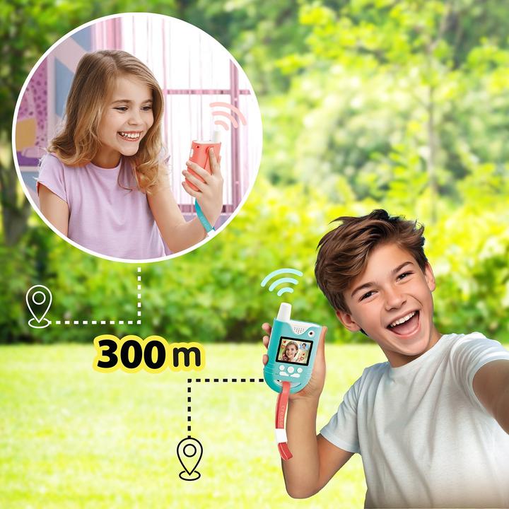 Immagine prodotto Canal Toys Video Walkie Talkies – Kinder Walkie Talkies mit Kamera & Bildschirm – 100 m Reichweite – (0.30 km)