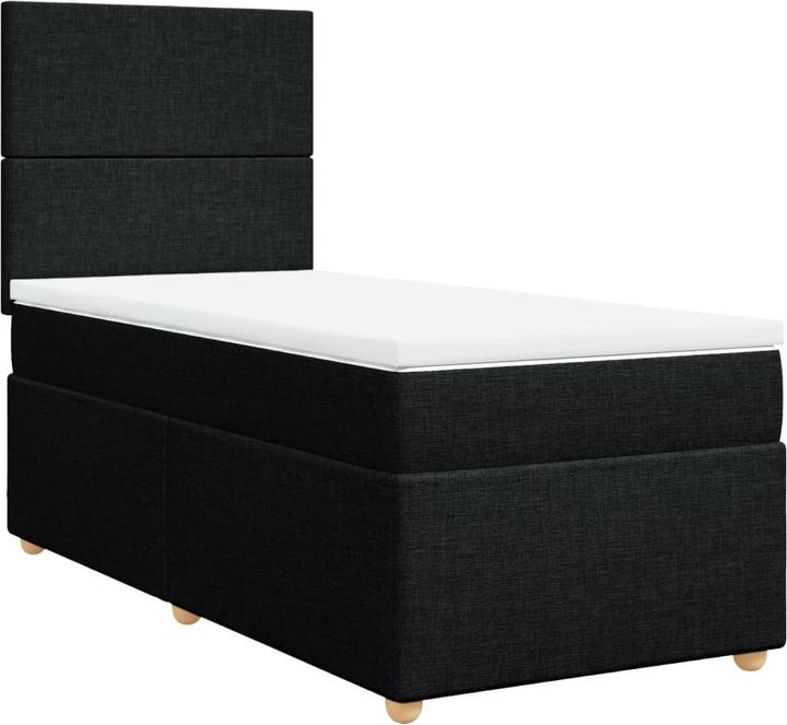 Actual product image VidaXL Bo x spring bed with mattress 90 x 200 cm fabric (90 x 200 cm, 90 x 200 cm)