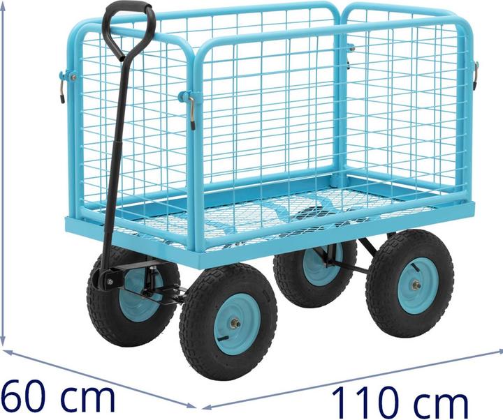 Actual product image Hillvert Garden Trolley - 400 kg - removable side rails (400 kg)