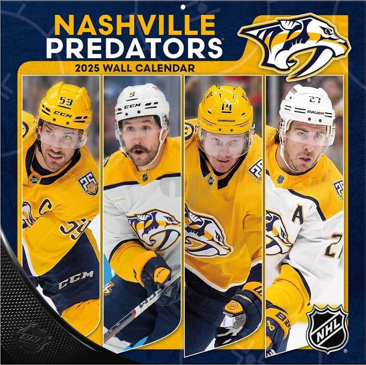 Image du produit NHL - Nashville Predators- Calendrier mural d'équipe 30,5 x 30,5 cm 2025 (30,5 x 30,5 cm)