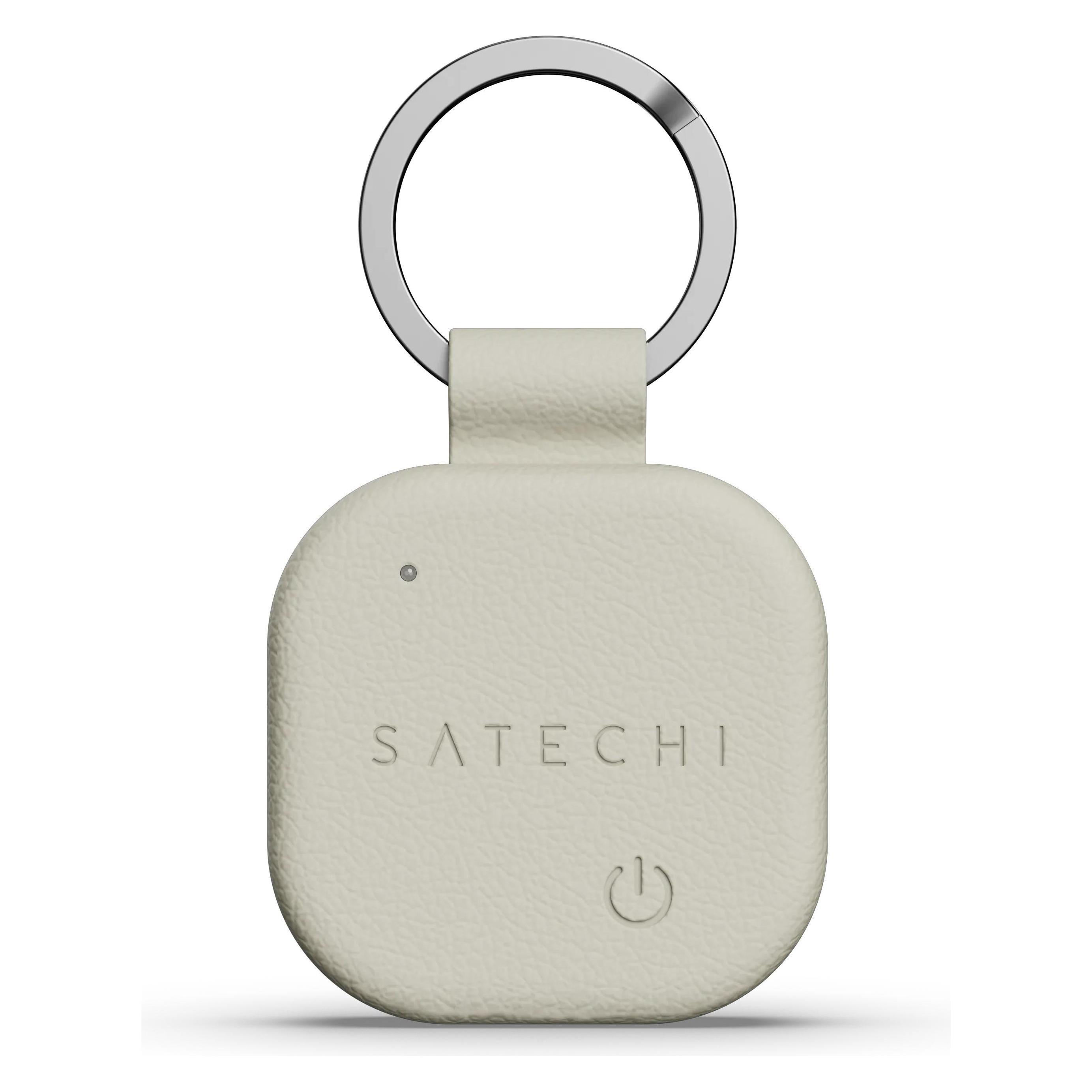 Satechi, Portachiavi, Vegan-Leather Findall Keychain Sand, Bianco, Beige